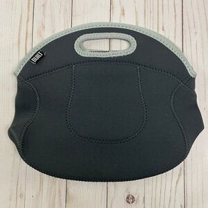 Built Spicy Relish Neoprene Lunch Bag Adjustable Strap Washable Charcoal Gray